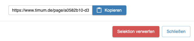 Copy and paste link